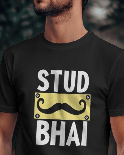 Stud Bhai - Half Sleeve T-Shirt